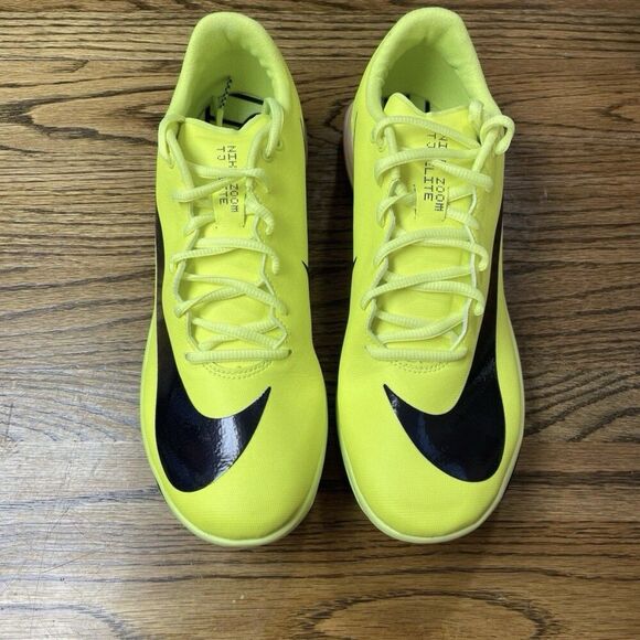 NIKE TJ Triple Jump Elite 2 Spikes Track Shoes Men\'s Sizes Volt Green Black NEW